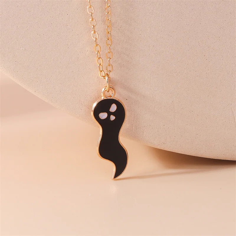 Aihua Hot Selling Enamel Yin Yang Tai Chi Necklace for Women Men Birthday Gift BFF Best Friends Couple Matching Pendant Necklace