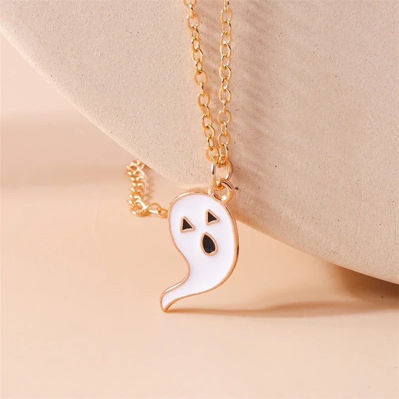 Aihua Hot Selling Enamel Yin Yang Tai Chi Necklace for Women Men Birthday Gift BFF Best Friends Couple Matching Pendant Necklace
