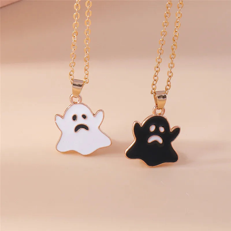 Aihua Hot Selling Enamel Yin Yang Tai Chi Necklace for Women Men Birthday Gift BFF Best Friends Couple Matching Pendant Necklace