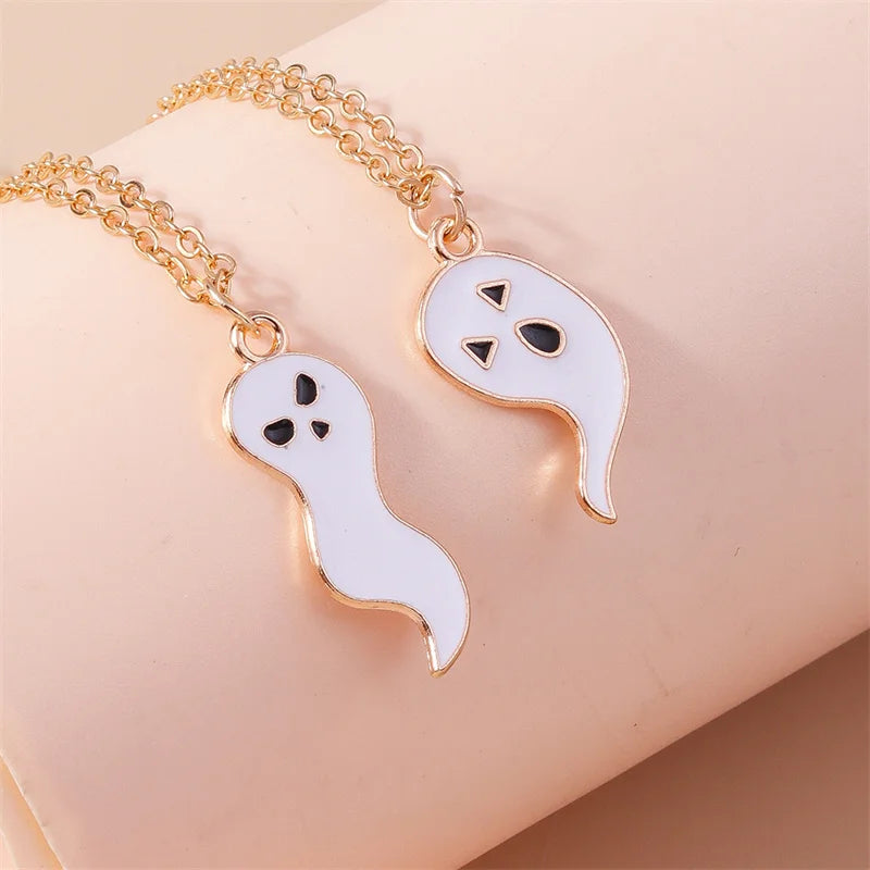 Aihua Hot Selling Enamel Yin Yang Tai Chi Necklace for Women Men Birthday Gift BFF Best Friends Couple Matching Pendant Necklace